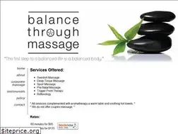 Sites similar to balancethroughmassage.com