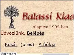 Sites similar to balassikiado.hu