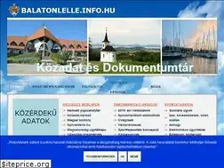 Sites similar to balatonlelle.info.hu