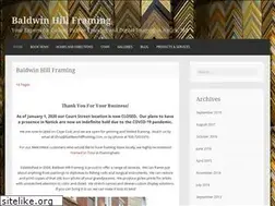 Sites similar to baldwinhillframing.com