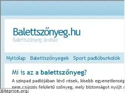 Sites similar to balettszonyeg.hu