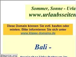 Sites similar to bali-urlaub.de