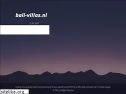 Sites similar to bali-villas.nl
