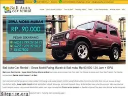 Sites similar to baliautocarrental.com