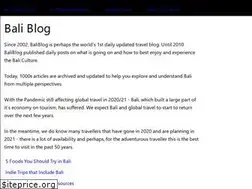 Sites similar to baliblog.com
