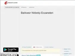 Sites similar to balikesir.eczaneleri.org
