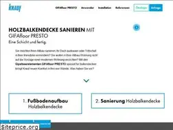 Sites similar to balkendecke.de