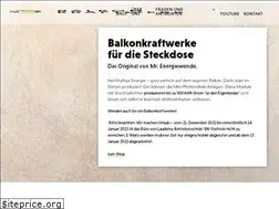 Sites similar to balkonkraftwerk-vertrieb.de