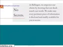Sites similar to ballingers.com.au