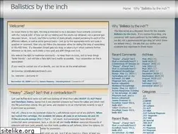 Sites similar to ballisticsbytheinch.wordpress.com