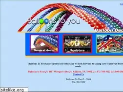 Sites similar to balloonstoyou.net
