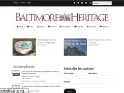 Sites similar to baltimoreheritage.org