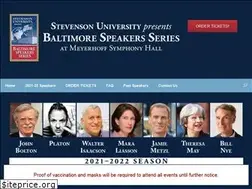 Sites similar to baltimorespeakersseries.org