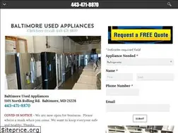 Sites similar to baltimoreusedappliances.com