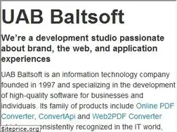 Sites similar to baltsoft.com