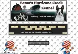 Sites similar to bamashurricanecreekkennel.com