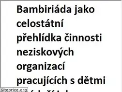 Sites similar to bambiriada.cz