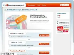Sites similar to bambusmassage.de