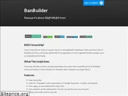 Sites similar to banbuilder.com