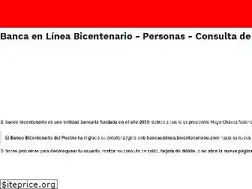 Sites similar to bancaenlineabicentenario.com