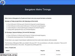 Sites similar to bangaloremetrotimings.com