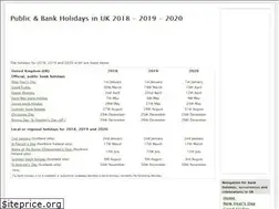 Sites similar to bank-holidays-uk.co.uk