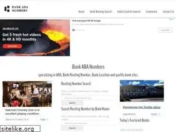 Sites similar to bankabanumbers.com