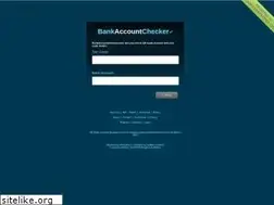 Sites similar to bankaccountchecker.com
