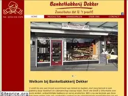 Sites similar to banketbakkerijdekker.nl