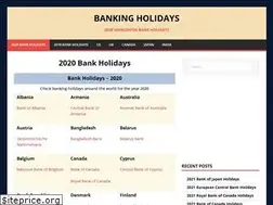 Sites similar to banking-holidays.com
