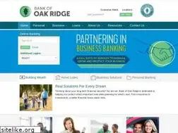 Sites similar to bankofoakridge.com