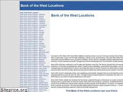 Sites similar to bankofthewestlocations.com
