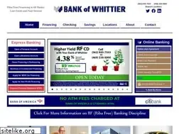 Sites similar to bankofwhittier.com