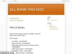 Sites similar to bankpannumber.blogspot.com