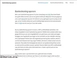 Sites similar to bankrekeningopenen.nl