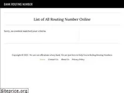 Sites similar to bankroutingnumber.online