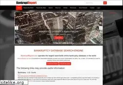 Sites similar to bankruptreport.com