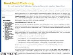 Sites similar to bankswiftcode.org