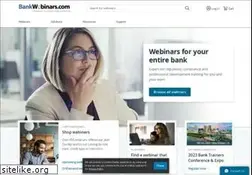 Sites similar to bankwebinars.com