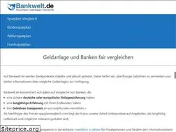 Sites similar to bankwelt.de