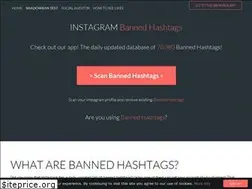 Sites similar to bannedhashtags.com