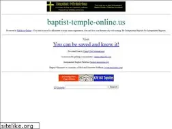 Sites similar to baptist-temple-online.us