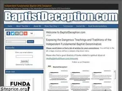 Sites similar to baptistdeception.com