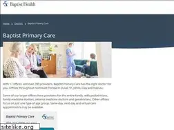 Sites similar to baptistprimarycare.net