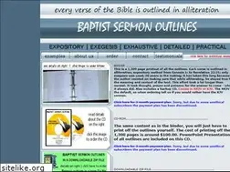Sites similar to baptistsermonoutlines.com