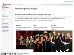 Sites similar to barbershopwiki.com