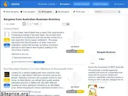Sites similar to bargain.ratebe.com.au