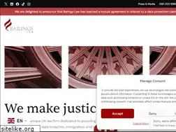 Sites similar to baringslaw.com