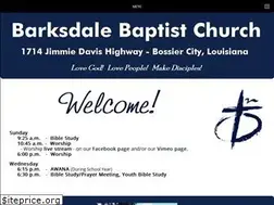 Sites similar to barksdalebaptist.org