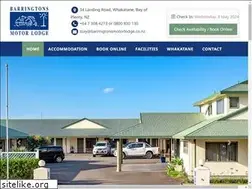 Sites similar to barringtonsmotorlodge.co.nz